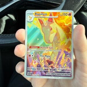 Rapidash Trading Card - Vibrant Multicolor Holo
